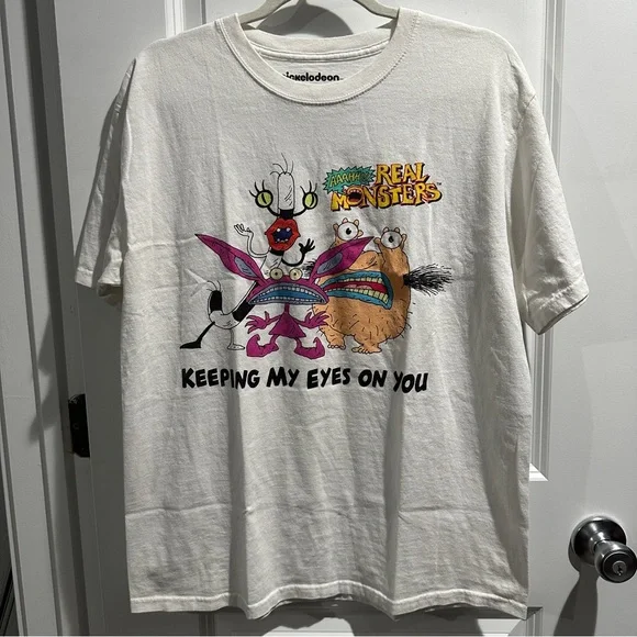 Nickelodeon | Tops | Nickelodeon Ahh Real Monsters Tshirt Sz L | Poshmark